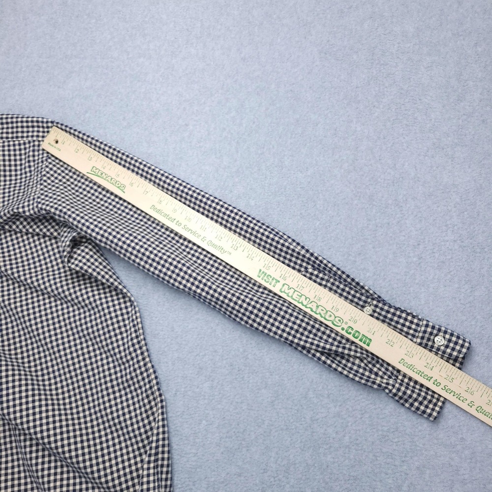 Ralph Lauren Shirt Mens Large Blue Check Classic Fit Long Sleeve Button Down‎ - Picture 11 of 11